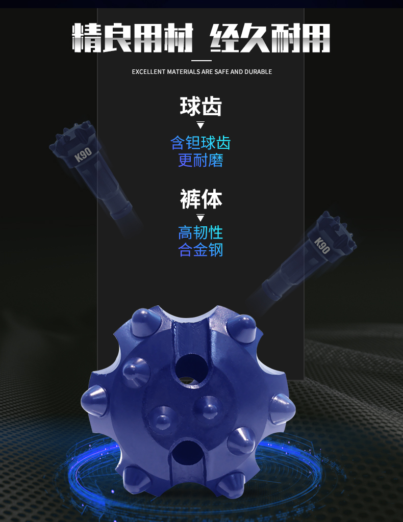 米數(shù)多潛孔鉆頭 提供高中低風(fēng)壓潛孔鉆頭 潛孔沖擊器 等優(yōu)質(zhì)采掘鉆具