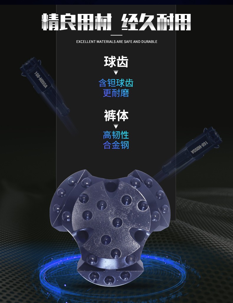米數(shù)多潛孔鉆頭 提供高中低風(fēng)壓潛孔鉆頭 潛孔沖擊器 等優(yōu)質(zhì)采掘鉆具